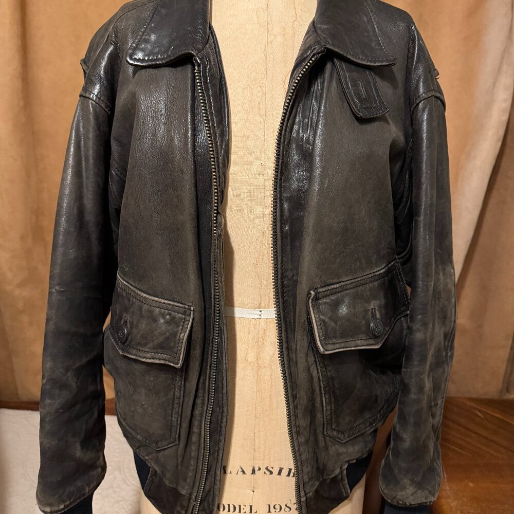 The Limited Outback Red Women's leather bomber jacket